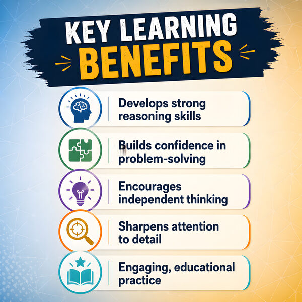 Key learning benefits for codebreaker puzzles: deductive reasoning, pattern recognition, and logic practice