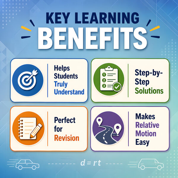 Key learning points for Relative Motion worksheets